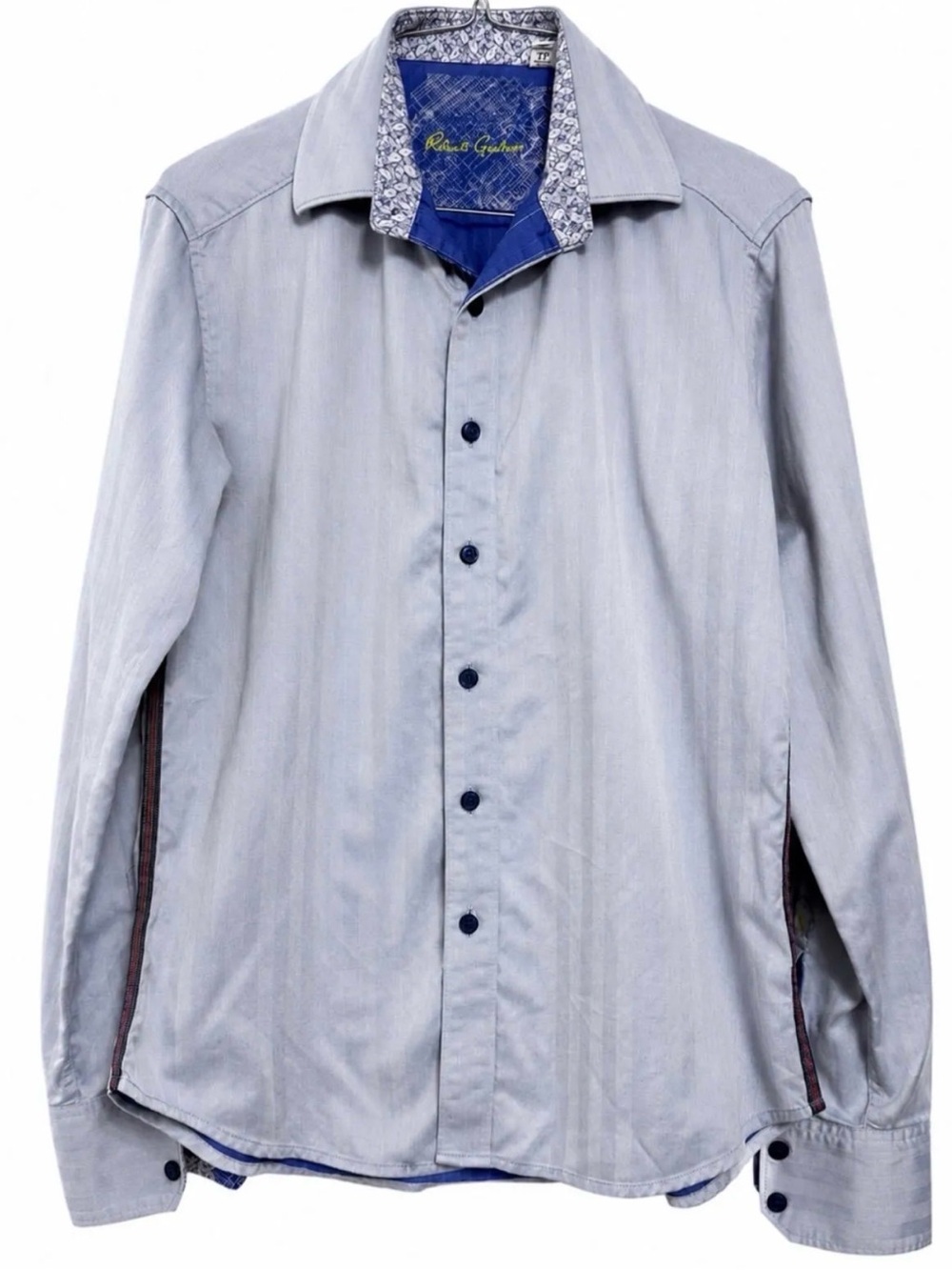 Robert Graham Dress Shirt with Blue Contrast